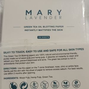 Mary Lavender G Tea Oil Blotting Sheets 200+GIFT